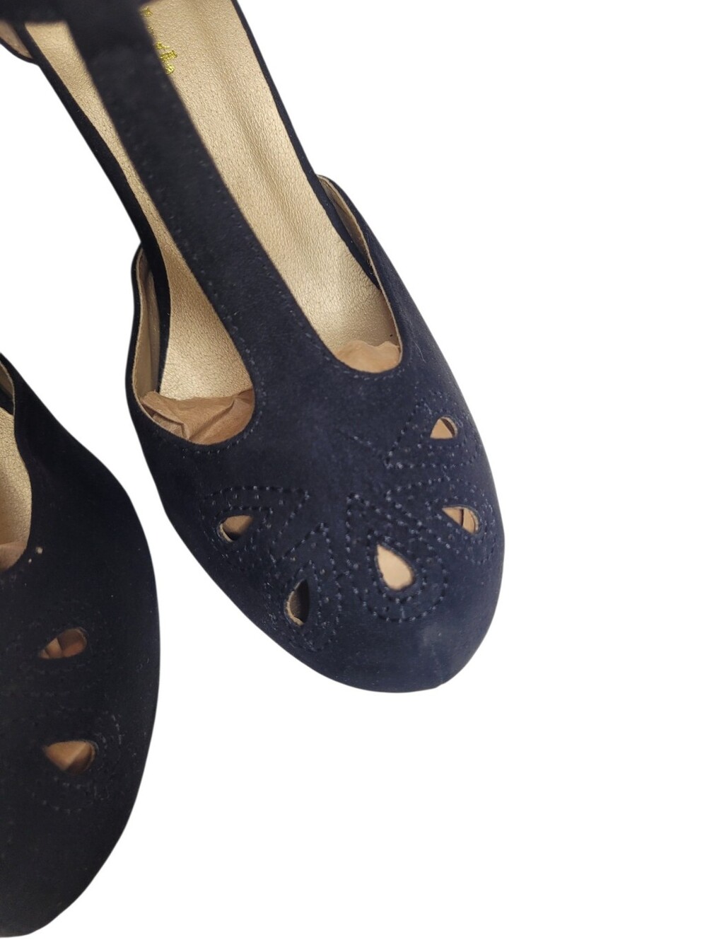 Modcloth T-strap Black Heels Size 8 - Picture 6 of 7